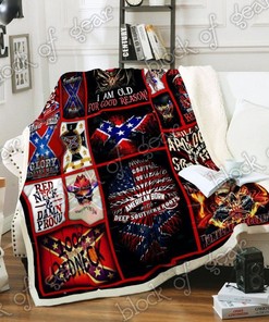 Born To Be Redneck I Am Old For Good Reason Quilt Blanket Bedding Set