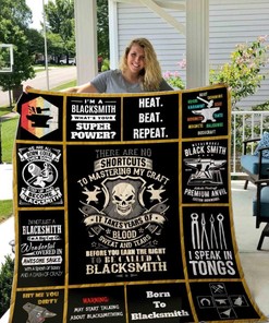 Born To Blacksmith Quilt Blanket Bedding Set for Home Décor