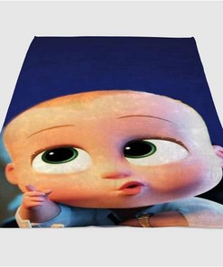 Boss Baby Wallpapers Sherpa Fleece Blanket Gifts for Family, for Couple