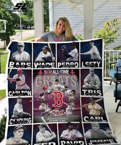 Boston All-time Great Mlb Boston Red Sox Collected Quilt Blanket Bedding Set