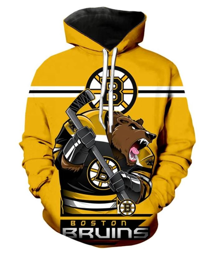 Boston Bruins Hoodie 3D Ultra-Cool Long Sleeve Gift for Fans