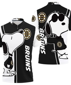 Boston Bruins Snoopy Lover 3d Printed Polo Shirt All Over Print Shirt 3d T-shirt