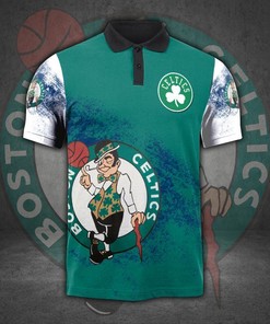 Boston Celtics All Print 3d Polo T-shirt All Over Print Shirt 3d T-shirt