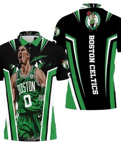 Boston Celtics Jayson Tatum Design Polo Shirt All Over Print Shirt 3d T-shirt