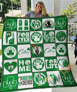 Boston Celtics Quilt Blanket Bedding Set