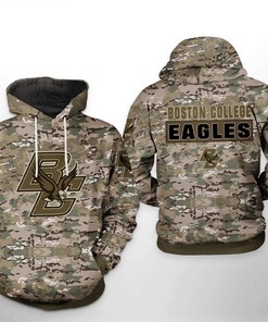 Boston College Eagles NCAA Camo Veteran 3D Hoodie