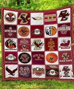 Boston College Eagles Quilt Blanket Bedding Set Gifts for Fans