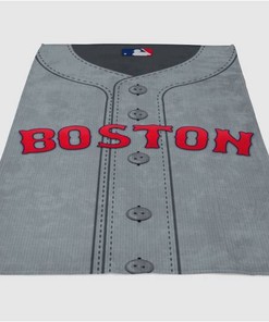 Boston Red Sherpa Fleece Blanket Gifts for Family, for Couple