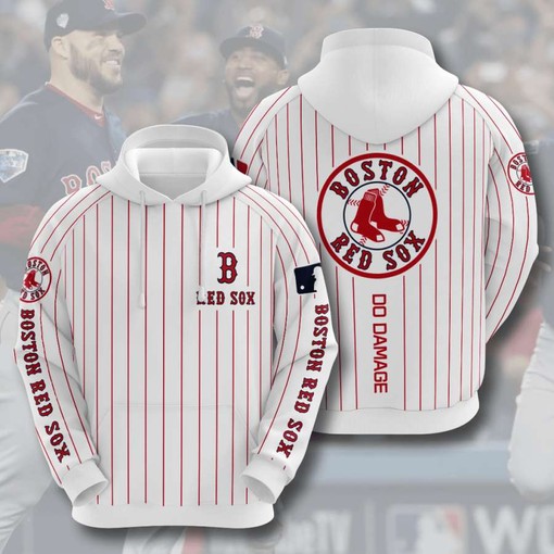 Boston Red Sox Custom Sport All Over Print Hoodie 3D 4