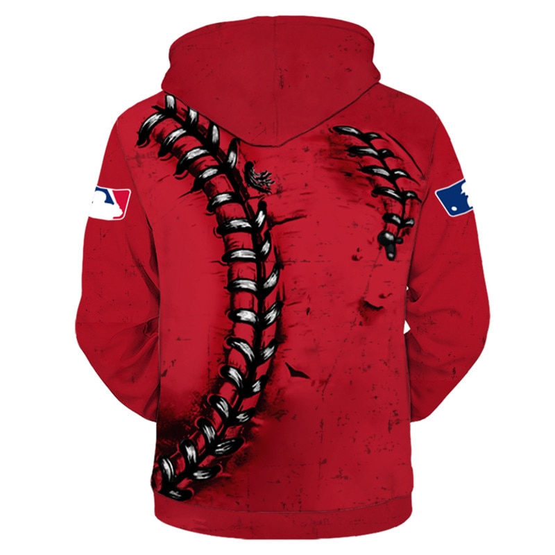 Boston Red Sox Hoodie 3D Baseball Gift for Fans MLB - Image 2