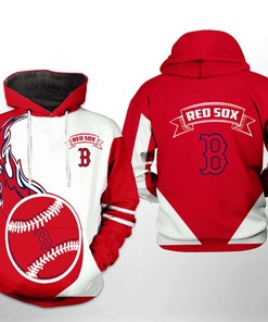 Boston Red Sox MLB Classic 3D Hoodie Zipper Hoodie