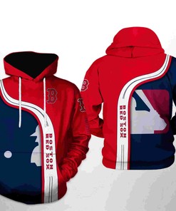 Boston Red Sox MLB Team 3D Hoodie Zipper Hoodie