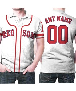 Boston Red Sox Mlb Baseball Team Logo Majestic Player White 2019 3d Designed Allover Custom Gift For Boston Fans Polo Shirt