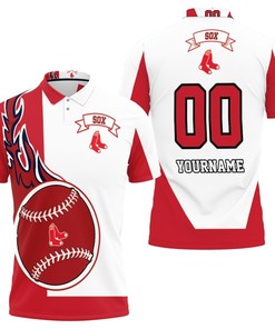 Boston Red Sox Personalized 3D All Over Print Polo Shirt