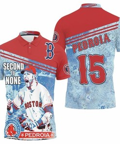 Boston Red Sox Second To None Pedroia 3D All Over Print Polo Shirt