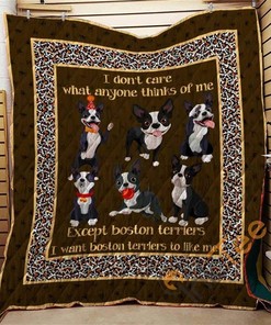 Boston Terrier 09 Quilt Blanket Bedding Set