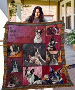 Boston Terrier 10 Quilt Blanket Bedding Set