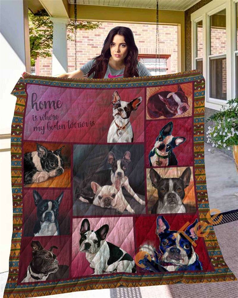 Boston Terrier 10 Quilt Blanket Bedding Set