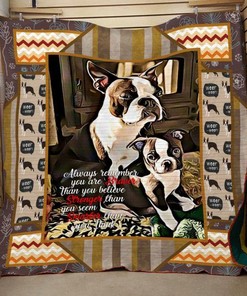 Boston Terrier Quilt Blanket Bedding Set Fan Gift