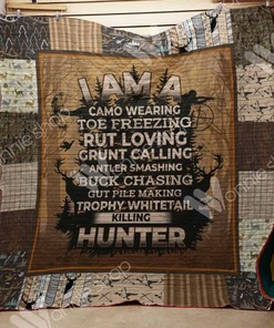 Bowhunting Quilt Blanket Bedding Set for Home Décor