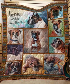 Boxer 10 Quilt Blanket Bedding Set