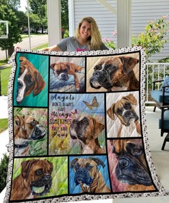 Boxer Quilt Blanket Bedding Set Gifts for Dog Lover