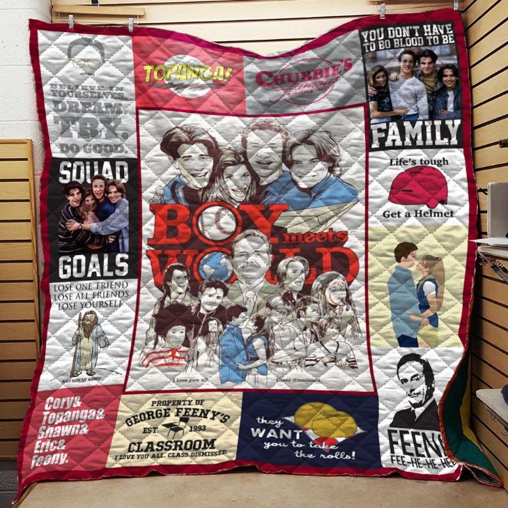 Boy Meets World Quilt Blanket Bedding Set for Home Décor