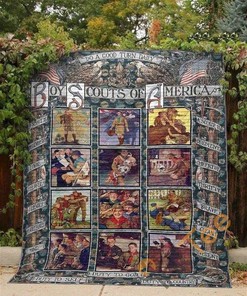 Boy Scouts Do A Good Turn Daily Quilt Blanket Bedding Set