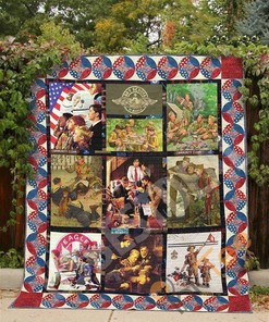 Boy Scouts Quilt Blanket Bedding Set