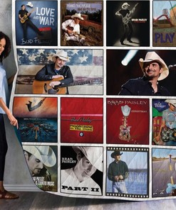 Brad Paisley Quilt Blanket Bedding Set for Home Décor