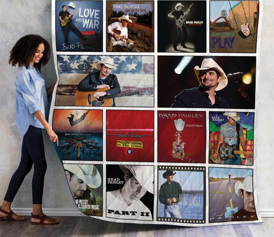 Brad Paisley Quilt Blanket Bedding Set for Home Décor
