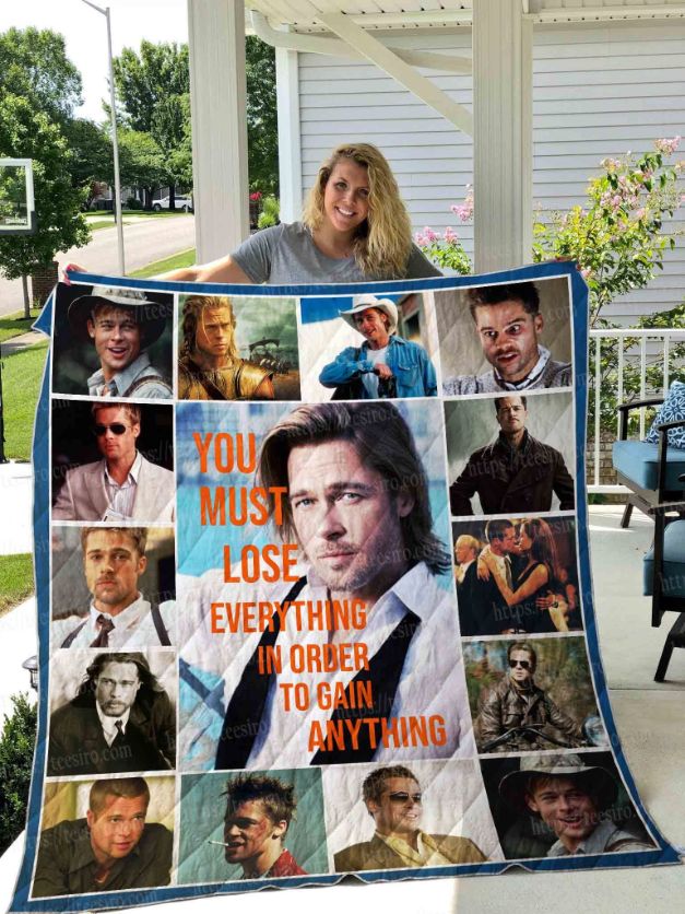 Brad Pitt Cast Collection Quilt Blanket Bedding Set