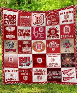 Bradley Braves Quilt Blanket