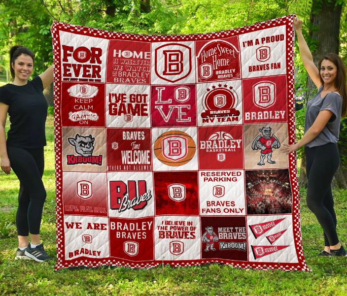 Bradley Braves Quilt Blanket