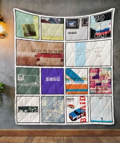 Braid Album Quilt Blanket Bedding Set for Home Décor