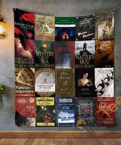 Bram Stoker Books Quilt Blanket Bedding Set