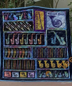 Brass Instruments Quilt Blanket Bedding Set