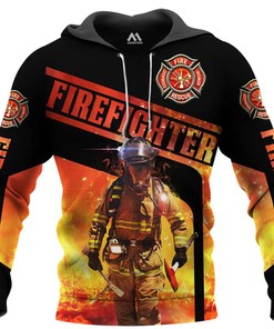 Brave Firefighter 3D Hoodie