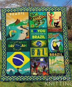 Brazil 3 Quilt Blanket Bedding Set