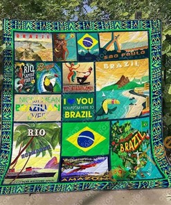 Brazil Inspired Quilt Blanket And Bedding Set