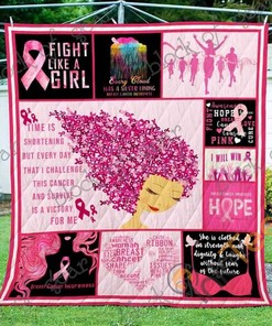 Breast Cancer Warrior Blanket 2 Quilt