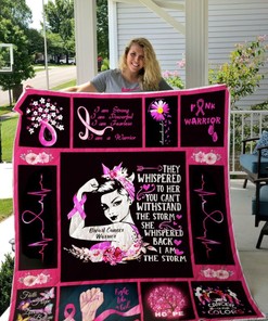 Breast Cancer Warrior Quilt Blanket Bedding Set