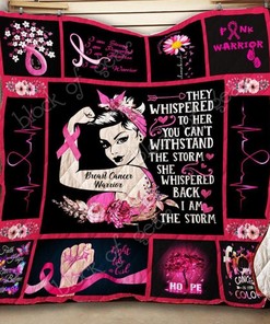 Breast Cancer Warrior Quilt Blanket Bedding Set Kc1