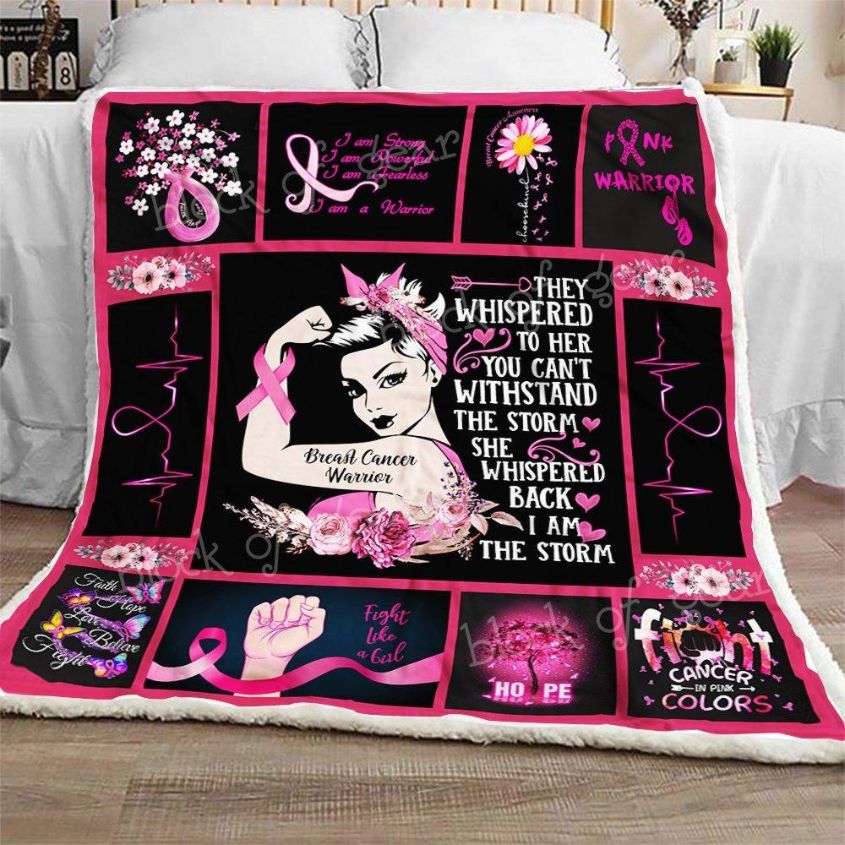 Breast Cancer Warrior Thh854 Sofa Blanket