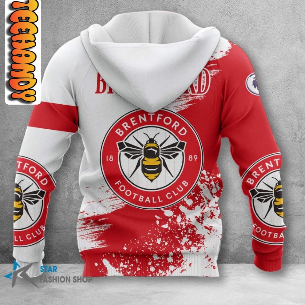 Brentford FC 3D Hoodie - Image 2