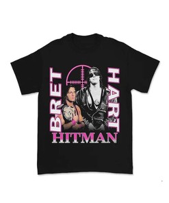 Bret Hitman Hart Wrestling Wwf 90'S Bootleg T-Shirt
