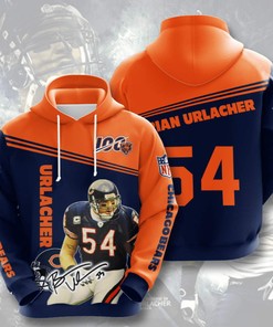 Brian Urlacher Chicago Bears 3D Hoodie