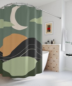 Bring A Groovy Touch To Your Bathroom With Our 60's 70's Hippie Shower Curtain
