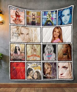 Britney Spears Album Quilt Blanket Bedding Set for Home Décor
