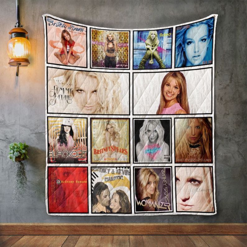 Britney Spears Album Quilt Blanket Bedding Set for Home Décor